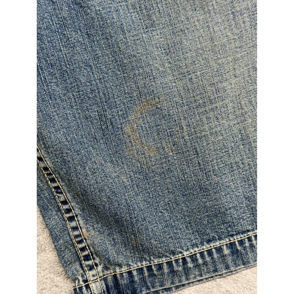 Levis Carpenter Denim Shorts Mens 36 Blue Medium Wash Utility Workwear Baggy